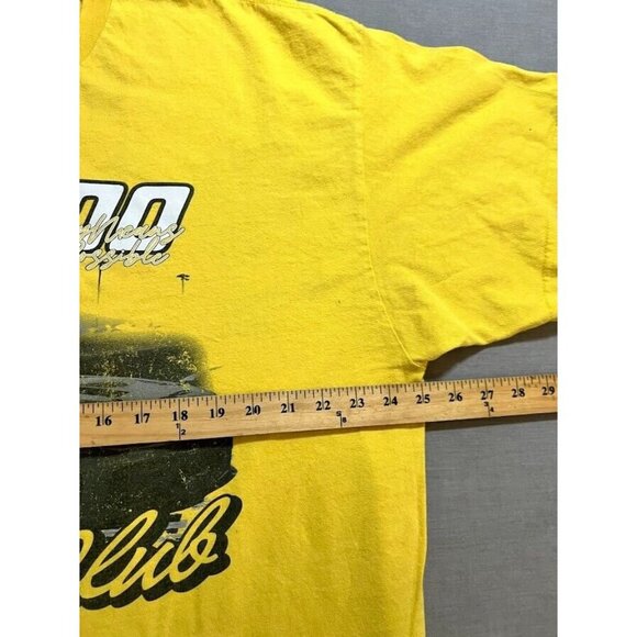 AMP Racing Club Any Means Possible Shirt Mens 2XL Yellow‎ Short Sleeve Tee Rare. - Picture 6 of 8